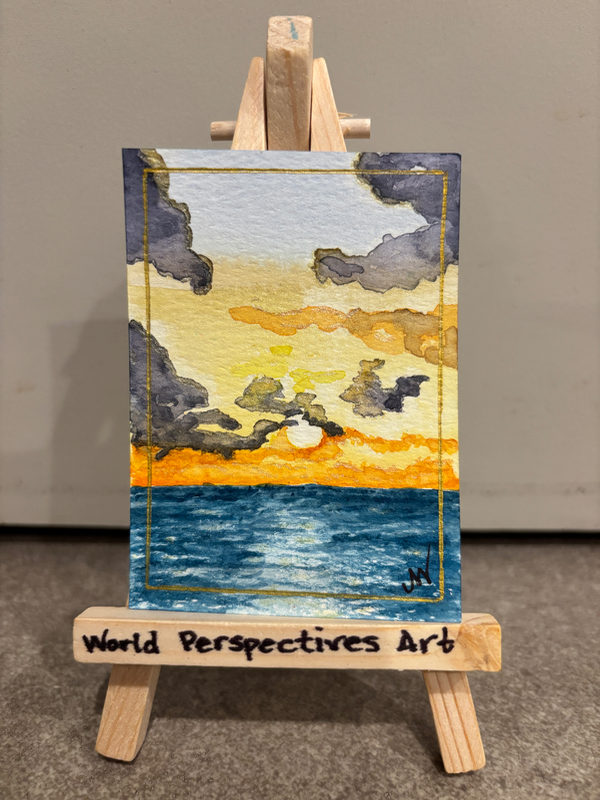 Kauai Sunset aceo art card