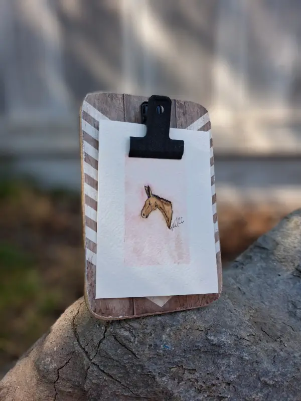 Tiny Mule aceo art card