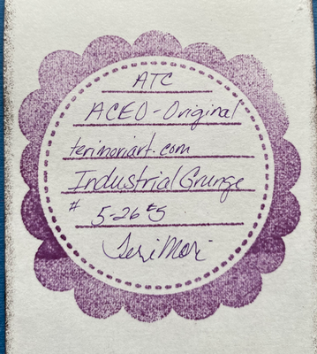 Industrial Grunge 5-26#7 aceo art card thumbnail 2