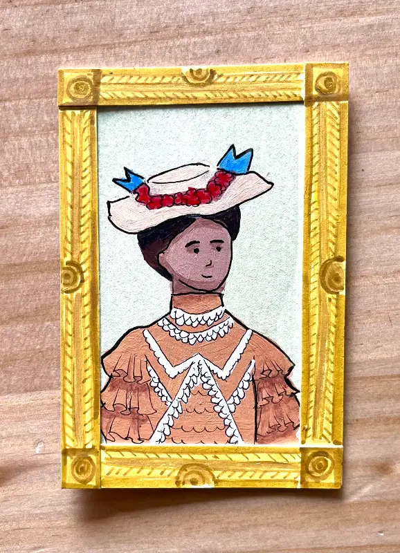 Edwardian lady series #3 aceo art card