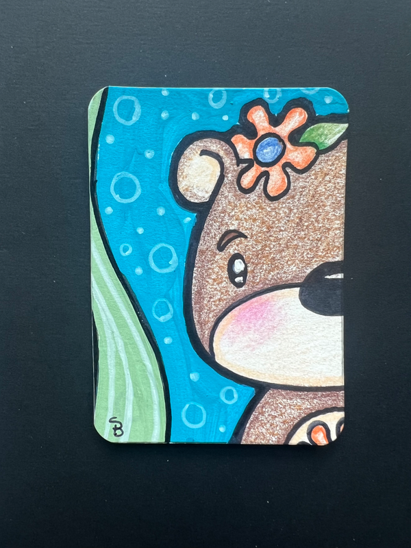 Otter 2 aceo art card