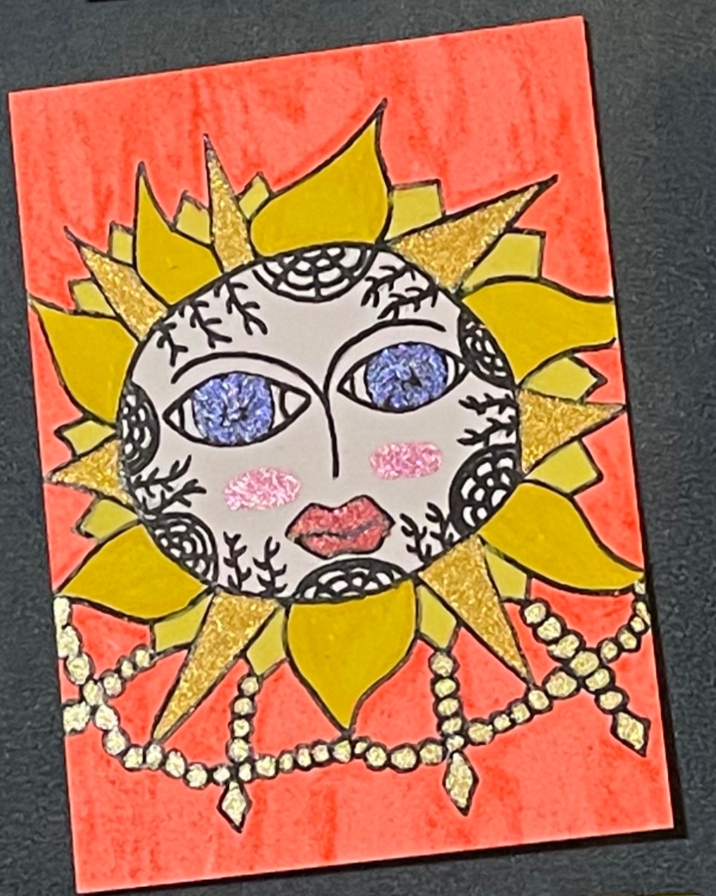 Glisten in the Sunshine aceo art card