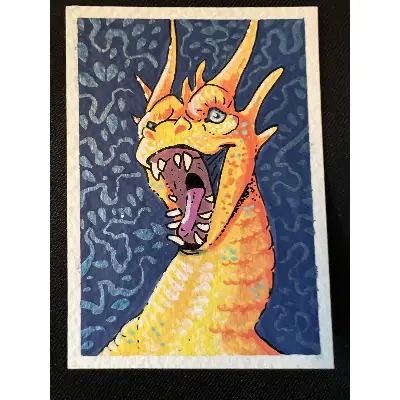 Say Aaah! aceo art card thumbnail 1