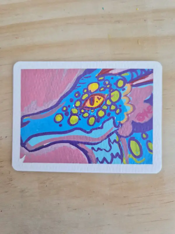 Dragon Princess aceo art card