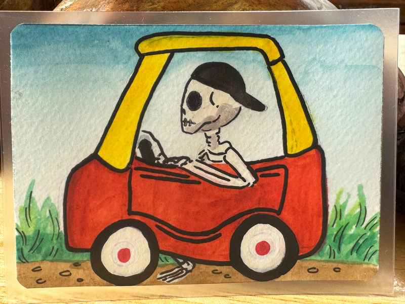 Vroom! aceo art card