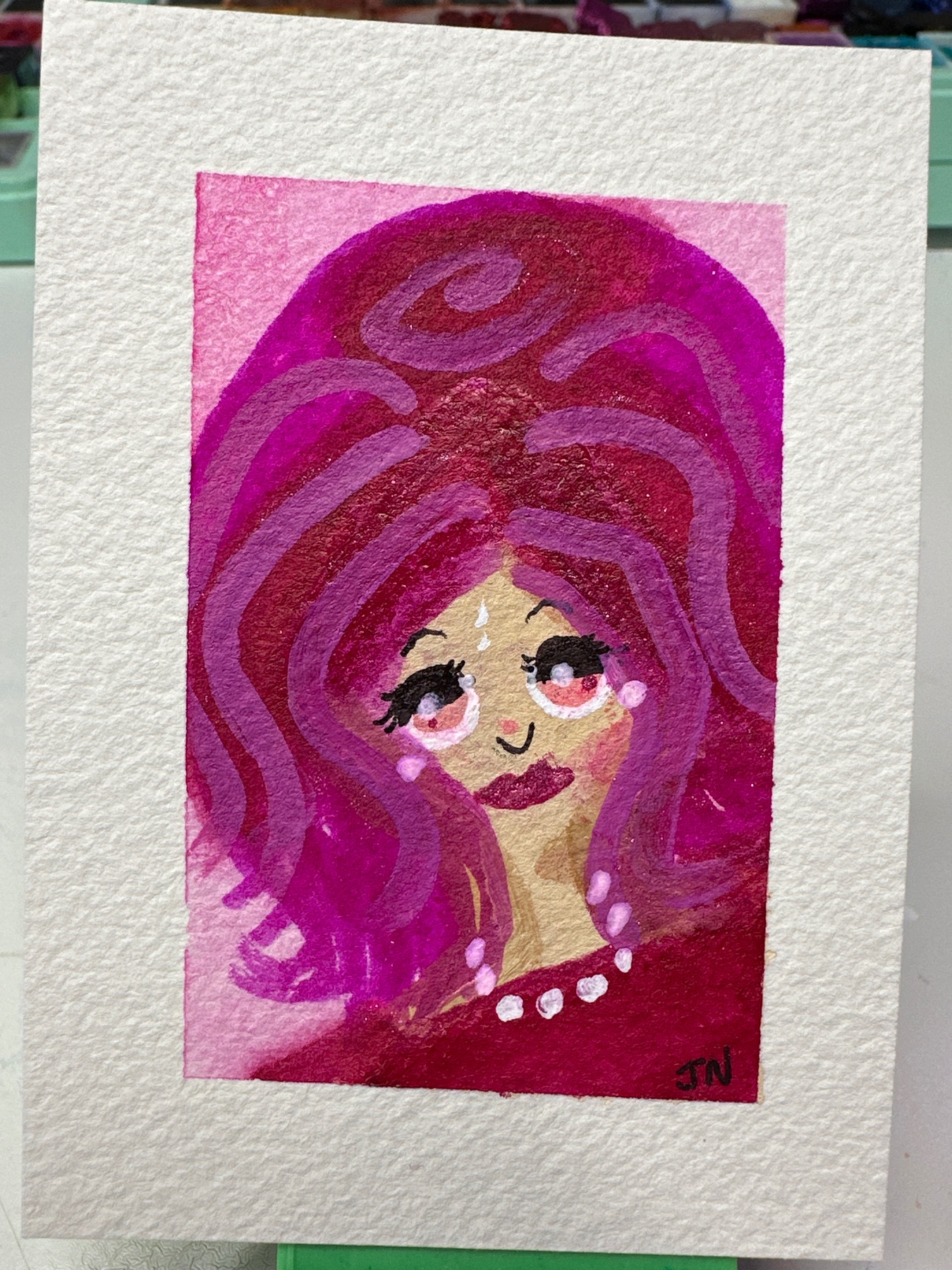 Peg aceo art card