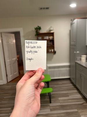 Pretty Peas aceo art card thumbnail 2