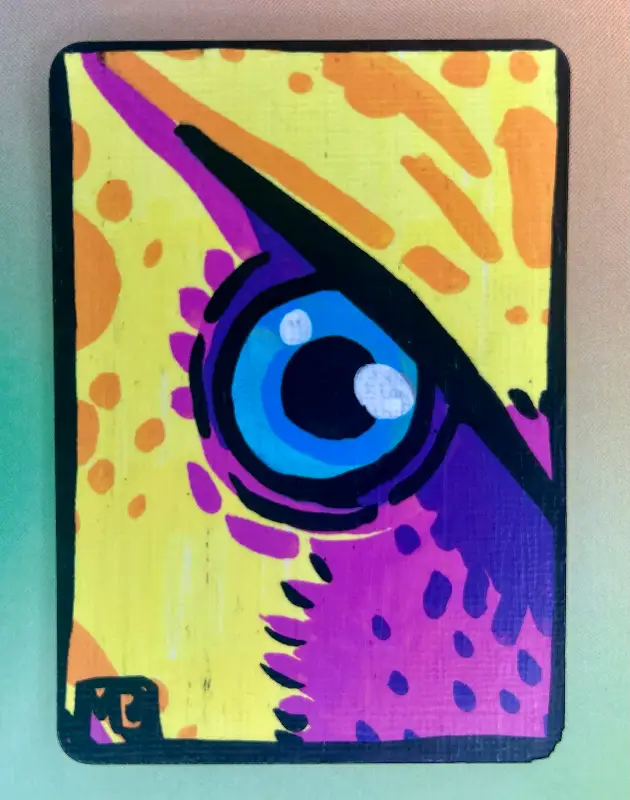 Raptor Eye aceo art card