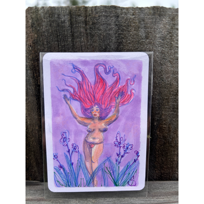 Thank Goddess I’m FAT aceo art card thumbnail 1