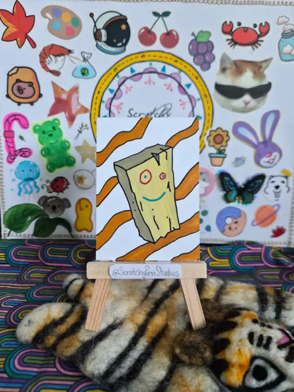 "Plank" Fan Art aceo art card