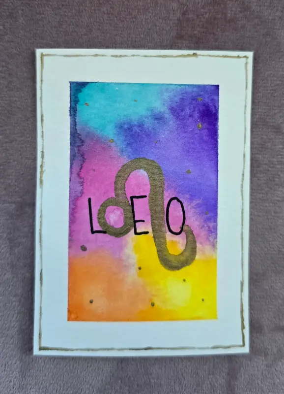 Stardust & Signs: Leo aceo art card