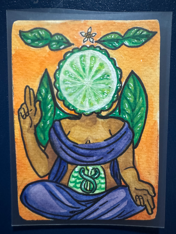 Bergamot Baphomet aceo art card
