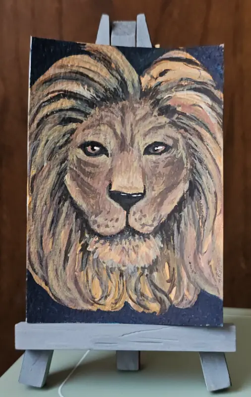 Leo Season aceo art card