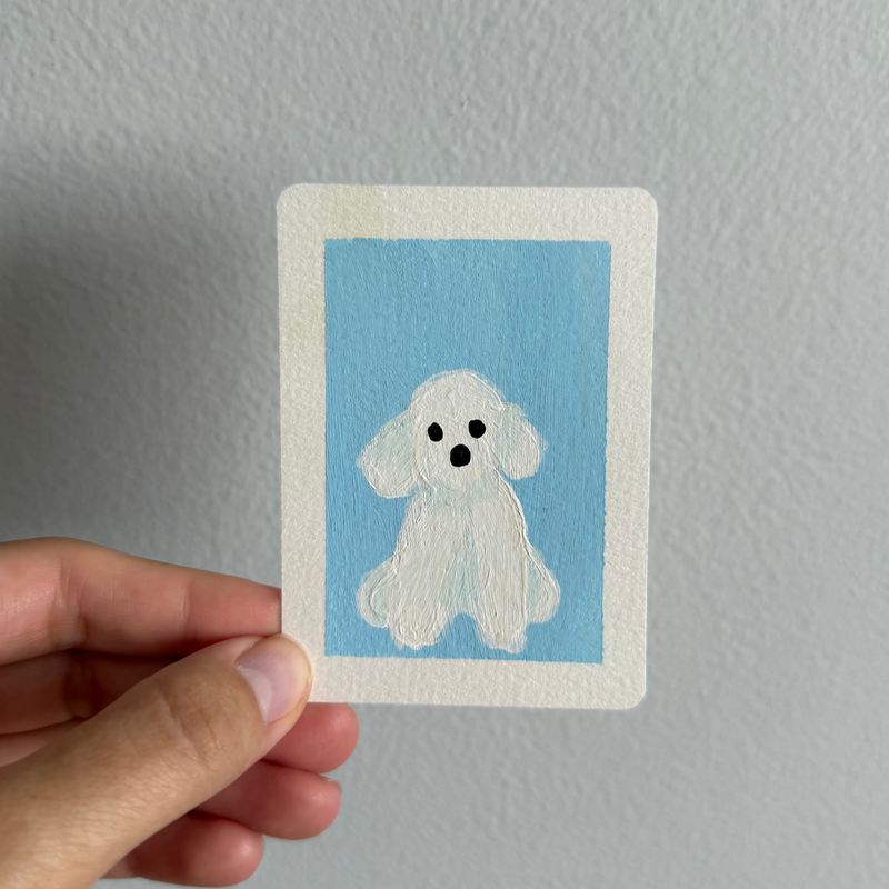 Original Dog ACEO | Little Companions #1/3 aceo art card