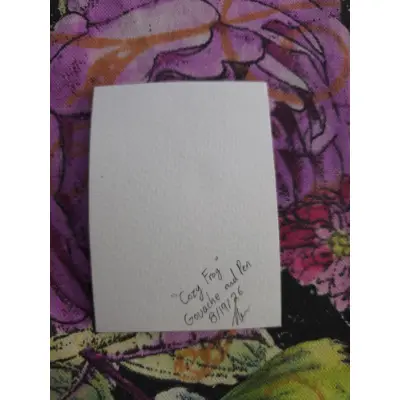 Cozy Frog aceo art card thumbnail 2