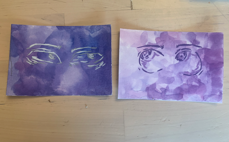 Eyes in the sky aceo art card