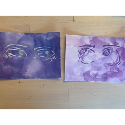 Eyes in the sky aceo art card thumbnail 1