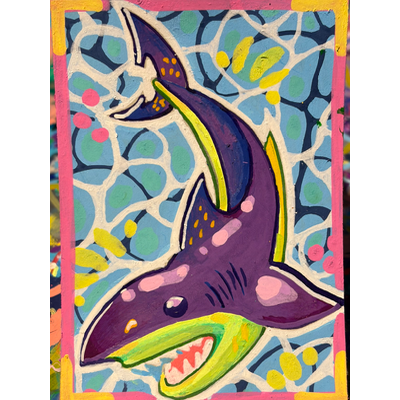 Pool aceo art card thumbnail 1