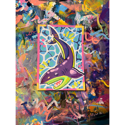 Pool aceo art card thumbnail 2