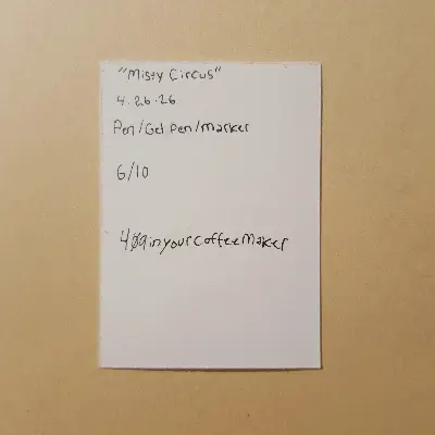 Misty Circus aceo art card thumbnail 2