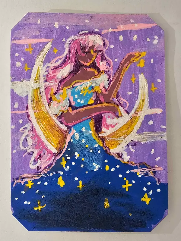 Moon Maiden aceo art card