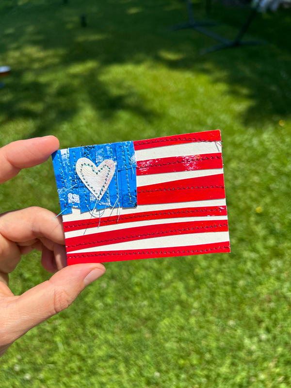 USA aceo art card
