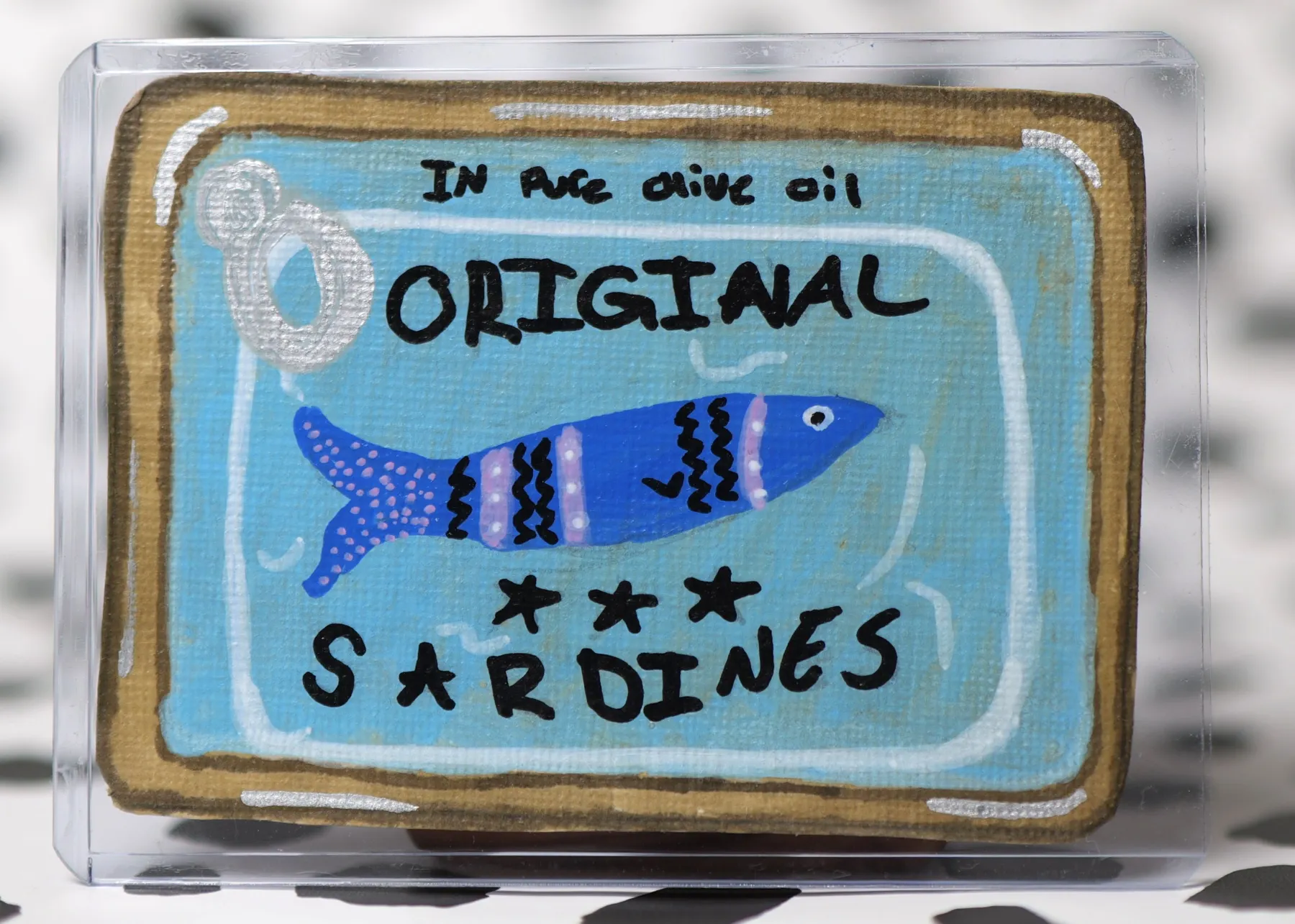 Tin Fish aceo art card