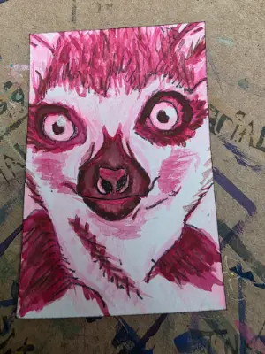 Laughing Larry aceo art card thumbnail 1