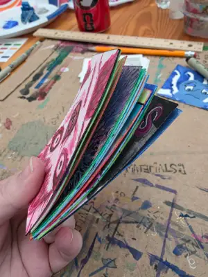 Laughing Larry aceo art card thumbnail 3