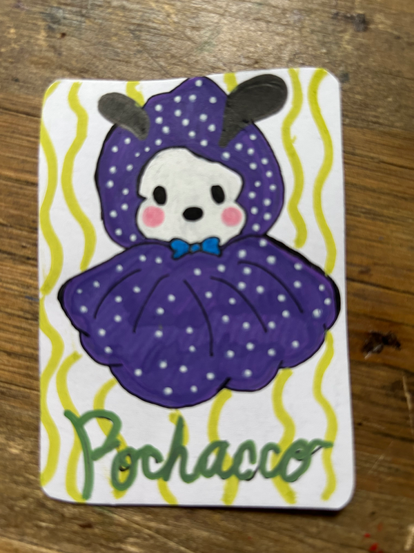 Halloween Pochacco aceo art card