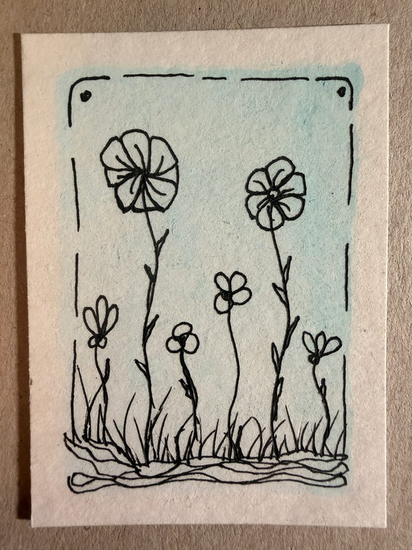 Oh Daisy! by Patricia Cobo aceo art card
