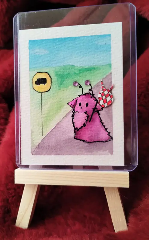 Journey Ahead (ft on TikTok) aceo art card