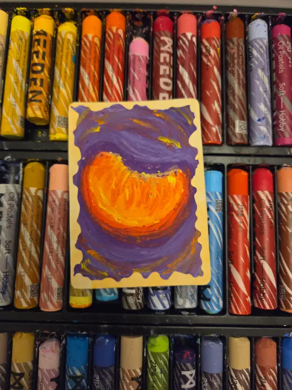 Orange you glad you exist aceo art card