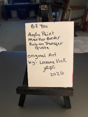 Be You aceo art card thumbnail 2