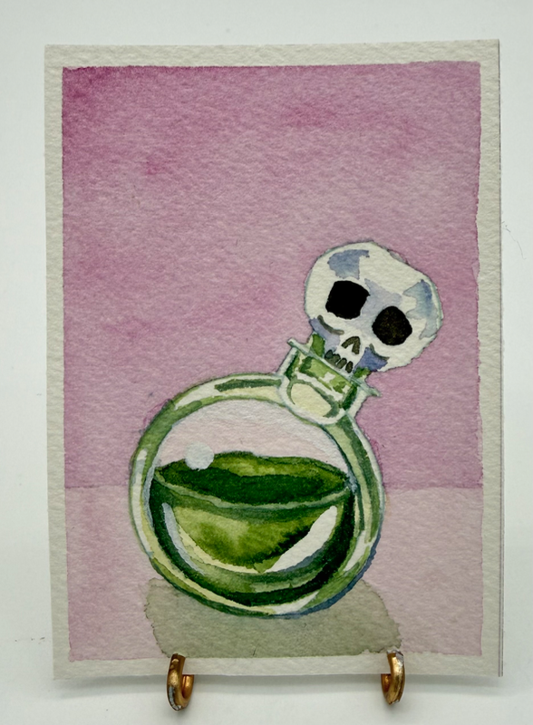 Poison aceo art card