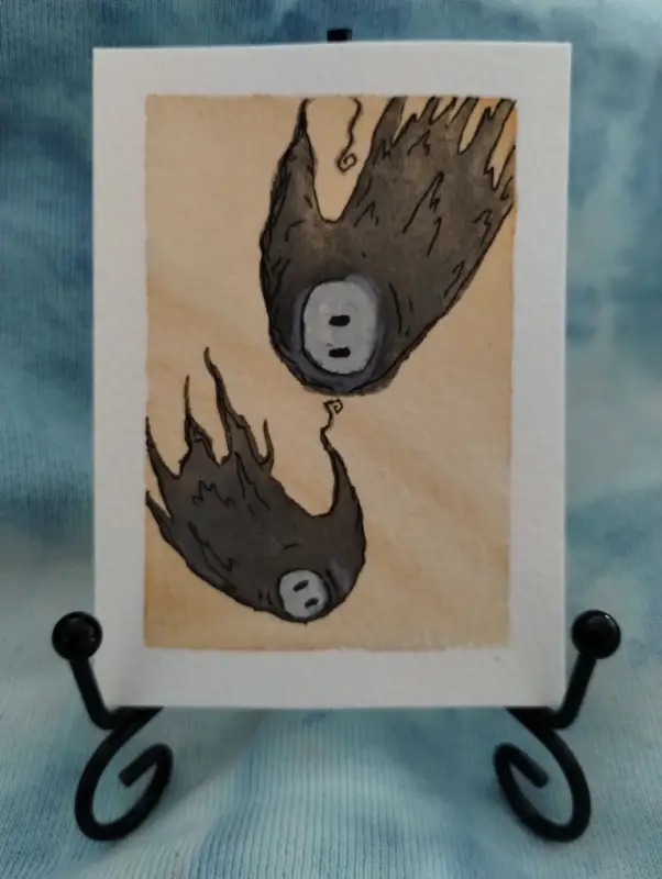 Falling Spirits aceo art card