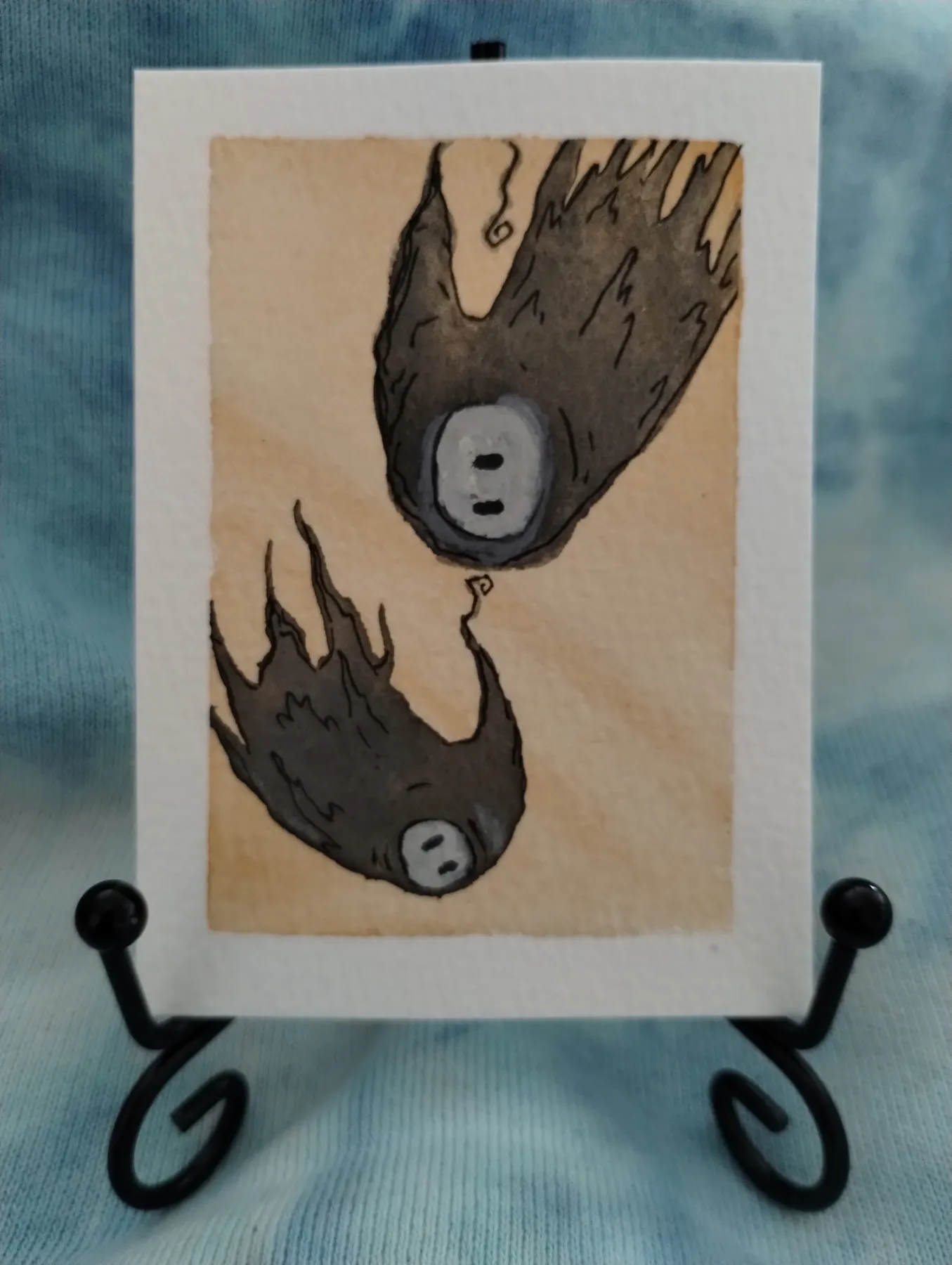 Falling Spirits aceo art card