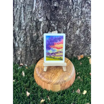 Sunset Study: Two aceo art card thumbnail 1