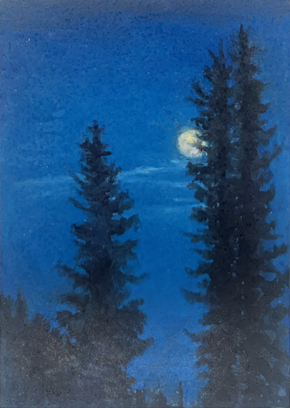 Night Sky aceo art card