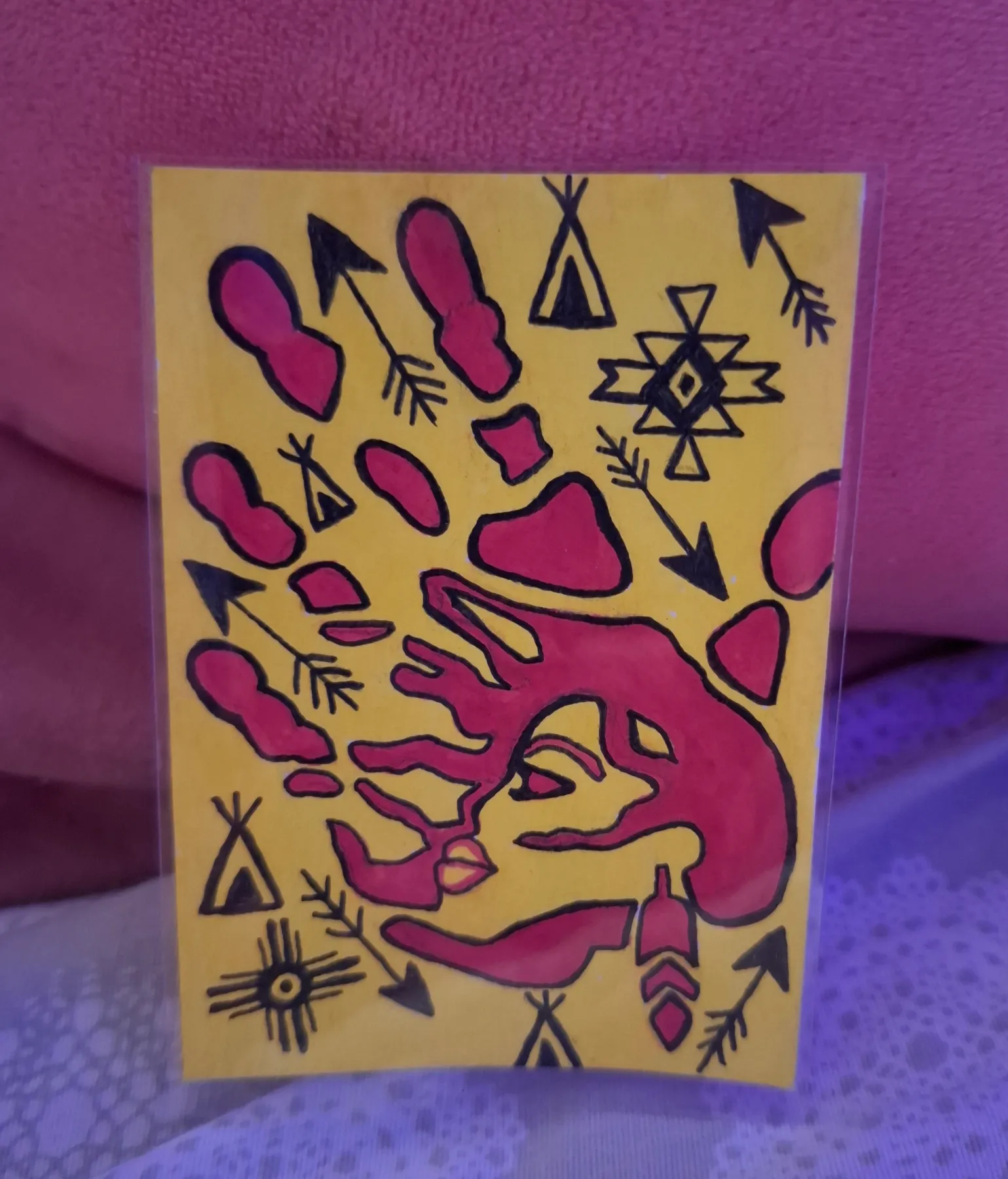 No More Stolen Sisters aceo art card
