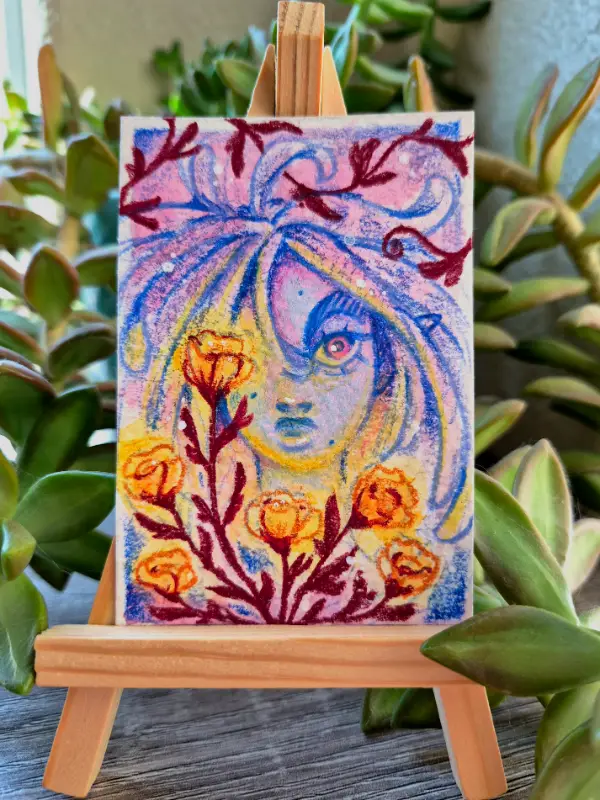 "Fae Revealed" aceo art card
