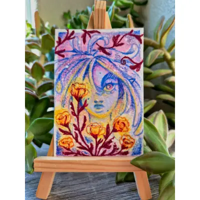 "Fae Revealed" aceo art card thumbnail 1