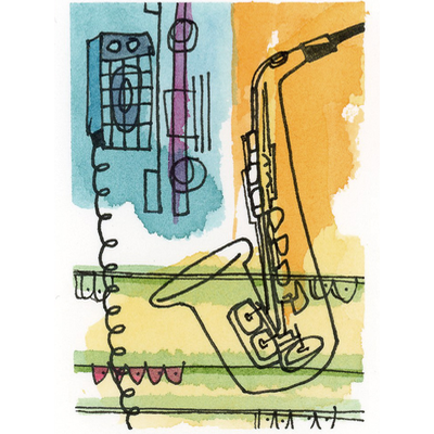 On beat aceo art card thumbnail 1