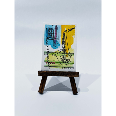 On beat aceo art card thumbnail 2