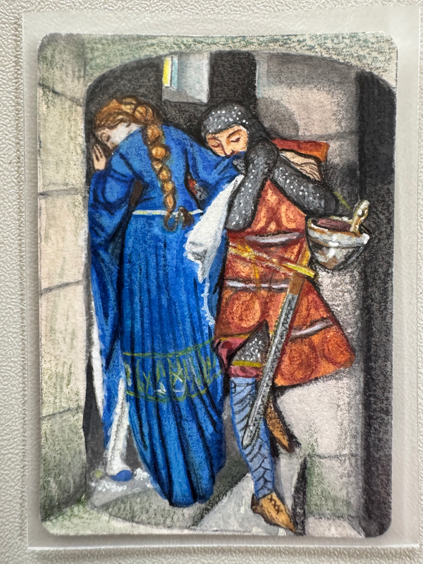 Lovers aceo art card