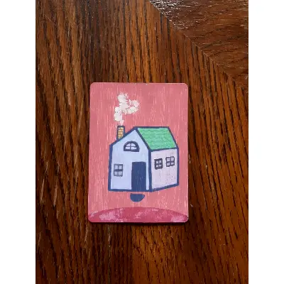Home at Mars aceo art card thumbnail 2