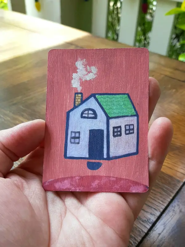 Home at Mars aceo art card
