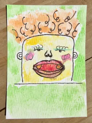 Patricia | Little Weirdos Collection aceo art card thumbnail 1