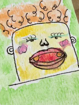 Patricia | Little Weirdos Collection aceo art card thumbnail 2