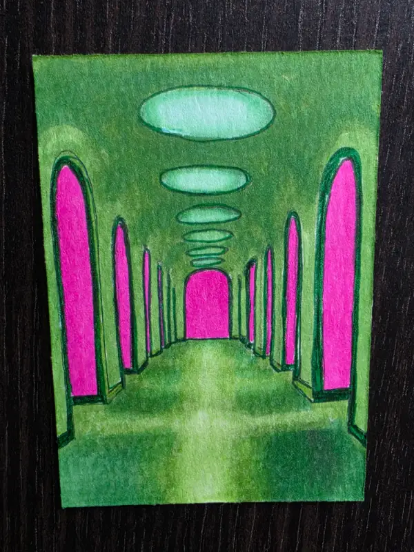 Liminal Limeâ¨ď¸ aceo art card